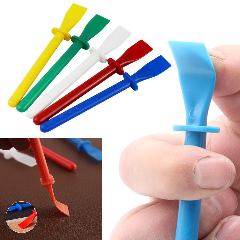 Glue Stick Pack - 20個の接着剤スプレッダー、ポリプロピレン接着剤塗布スティックアプリケーター、手作りDIYアートレザークラフトツール用ペイントスクレーパー