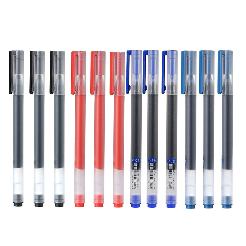 Office Stationery Supply Business - 12/6 ピース/ロットゲルペン 0.5 ミリメートルインク超耐久性サインペン Caneta Pучка