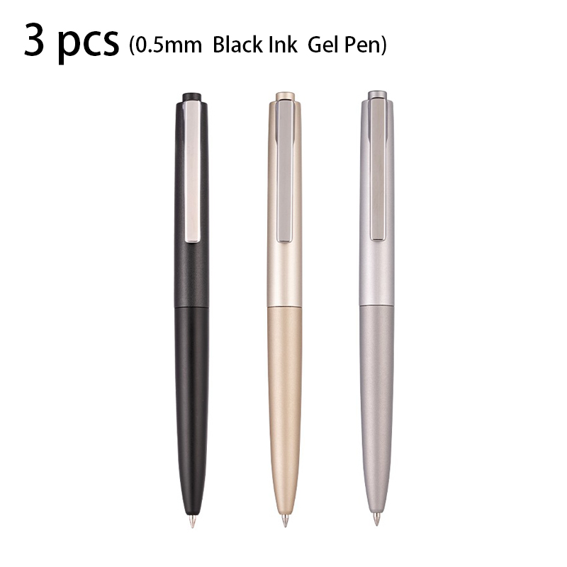 Office Stationery Supply Business - デリ 3 個 0.5 ミリメートル/0.7 ミリメートル黒インクゲルペン署名ペンオフィス文具事務用品ギフト試験ペン学用品ビジネスペン