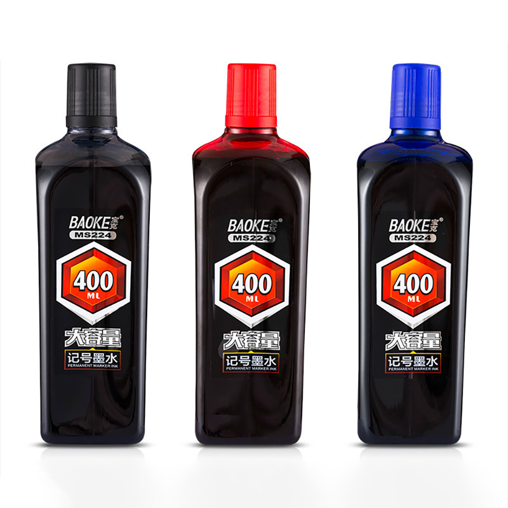 Calligraphy Ink Bottle - 1 ボトル永久マーカーインク詰め替え、200&400ml 大容量インク、マーカー用速乾性防水永久インク、非毒性