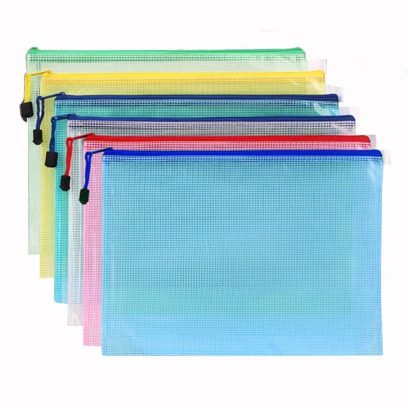 Portfolio Folder Zip - ドキュメント、文房具ストレージ、ファイルフォルダー、ファイルフォルダー、ファイルフォルダー、学校および事務用品、a4、a5、a6、a3、zipバッグ、1個用のメッシュジッパーポーチ