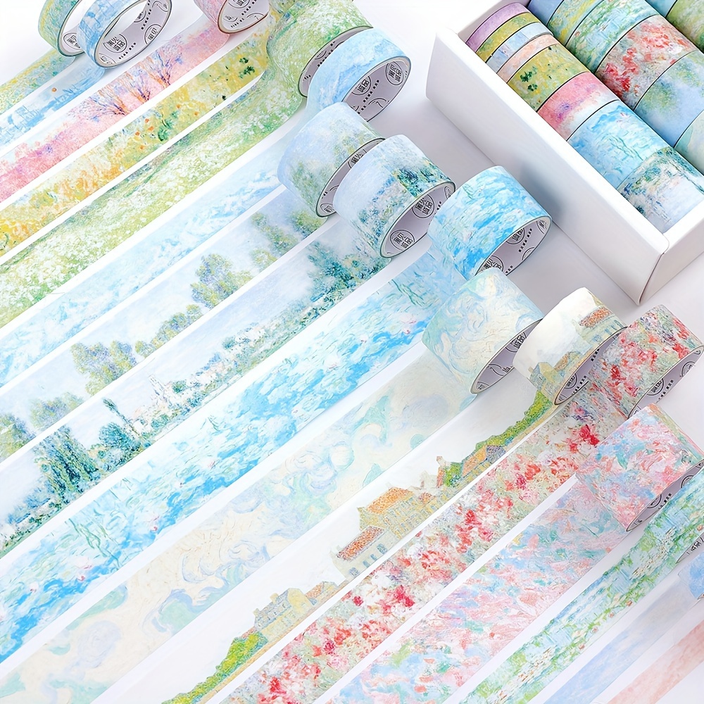 Washi Tape Set - 20 ロールヴィンテージガーデン和紙テープセット 5 幅 2 メートル長さのペイントマスキングテープジャーナリングプランナー文具用品