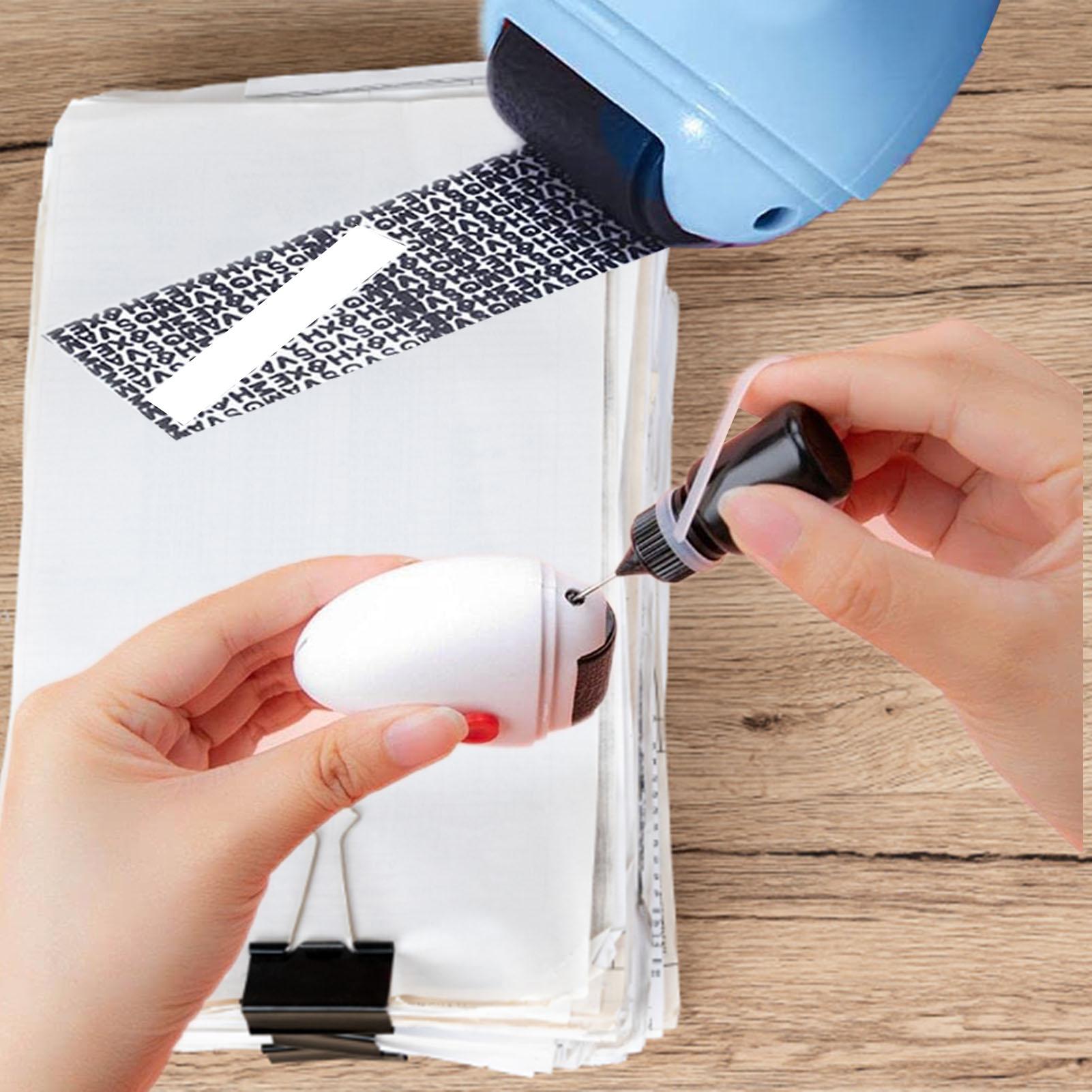 5 ミリリットル黒インクオイル詰め替えスタンプ用アイデンティ - Self Inking Stamp のレビューと価格