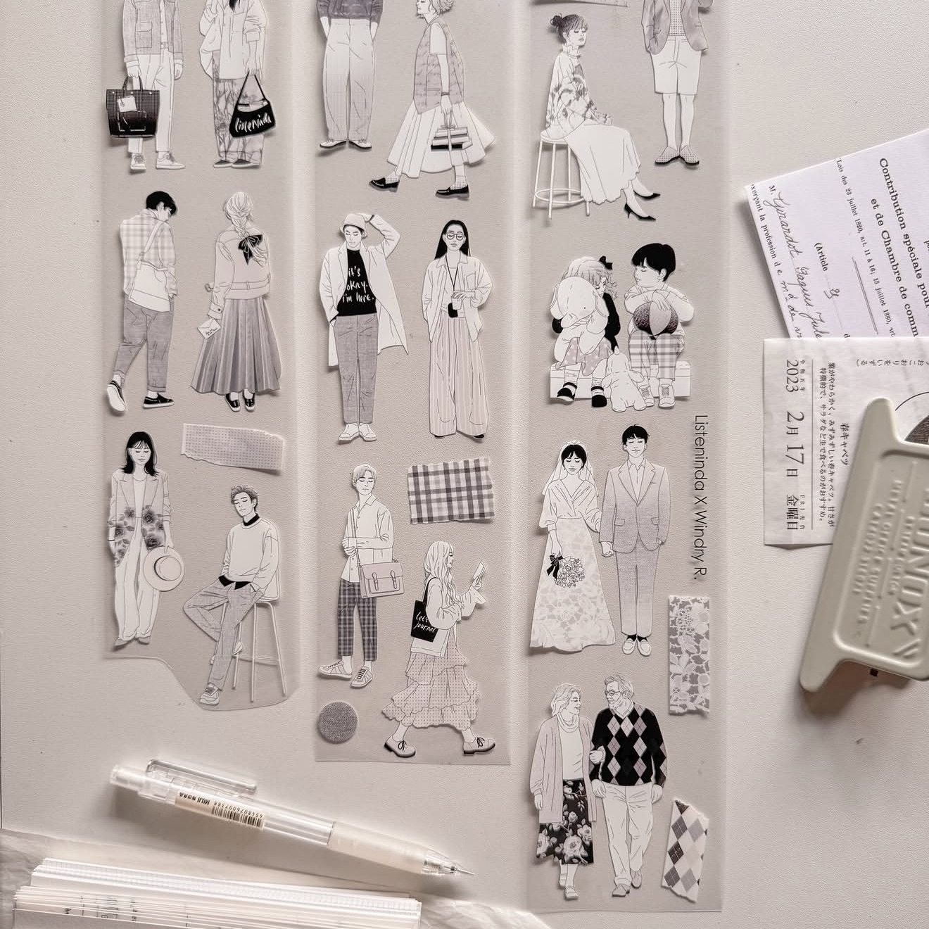 1 ループ Listenida X Windry Monoc - Washi Tape Set のレビューと価格