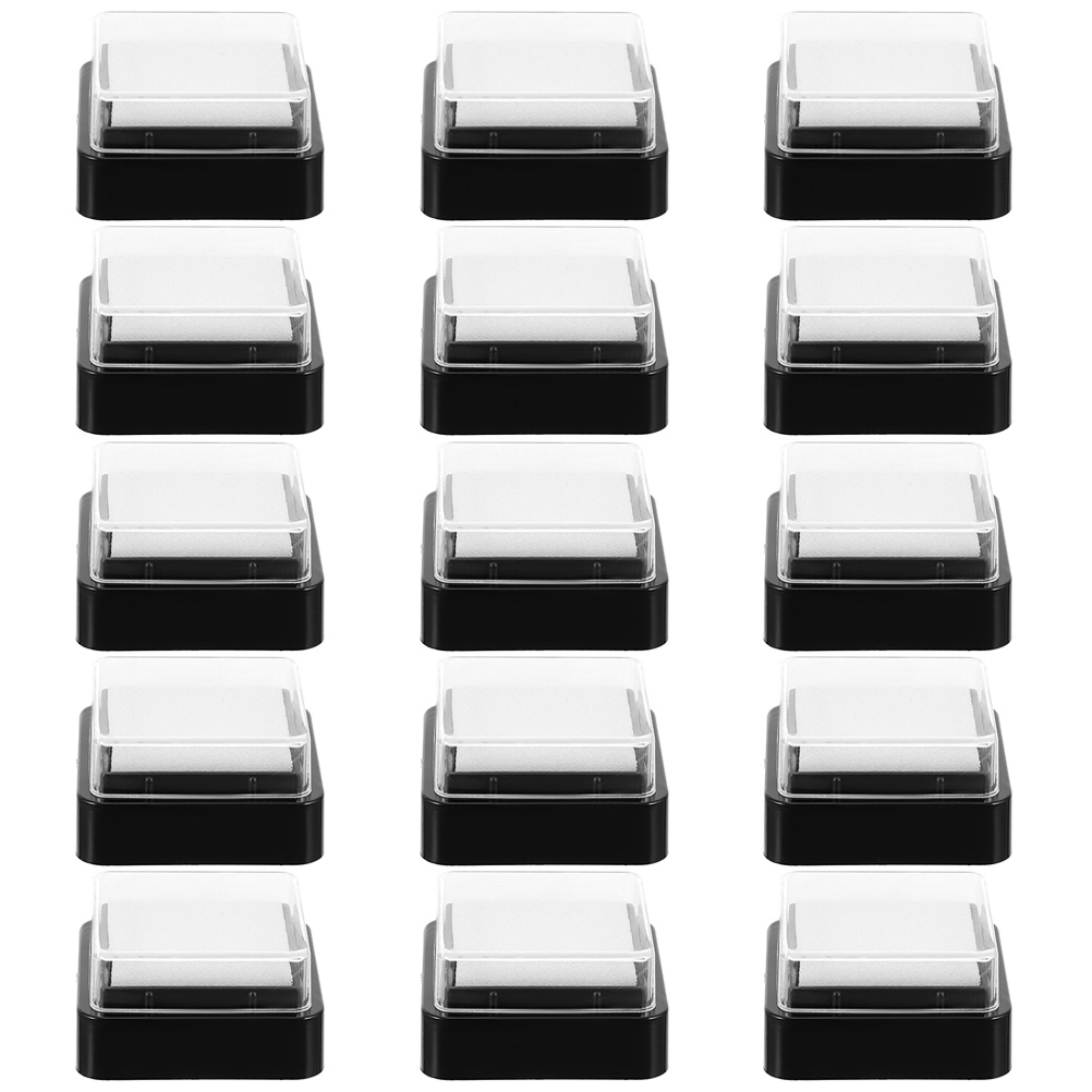 15 個インクパッドインクパッドブランク 3x3CM スタン - Self Inking Stamp のレビューと価格