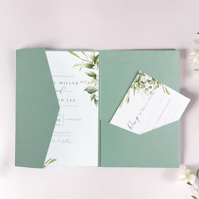 30 個 18 × 13 センチメートル緑の封筒結婚式の招待 - Stationery Supplies Business のレビューと価格