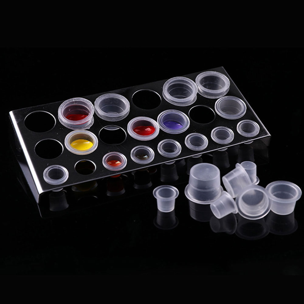 タトゥー顔料用透明カップ,インクホルダー,容器キャップ,眉毛 - Calligraphy Ink Bottle のレビューと価格