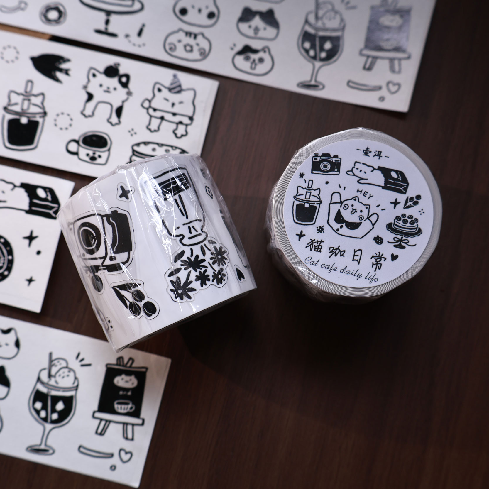 YiEr スタジオヴィンテージデイリー猫のコーヒーライフ和紙 - Washi Tape Set のレビューと価格