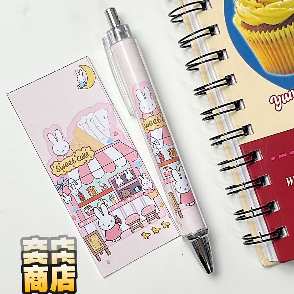 新しいミッフィーウサギ柄プレスジェルペン高発色可愛いins風 - Gel Ink Pen Set のレビューと価格