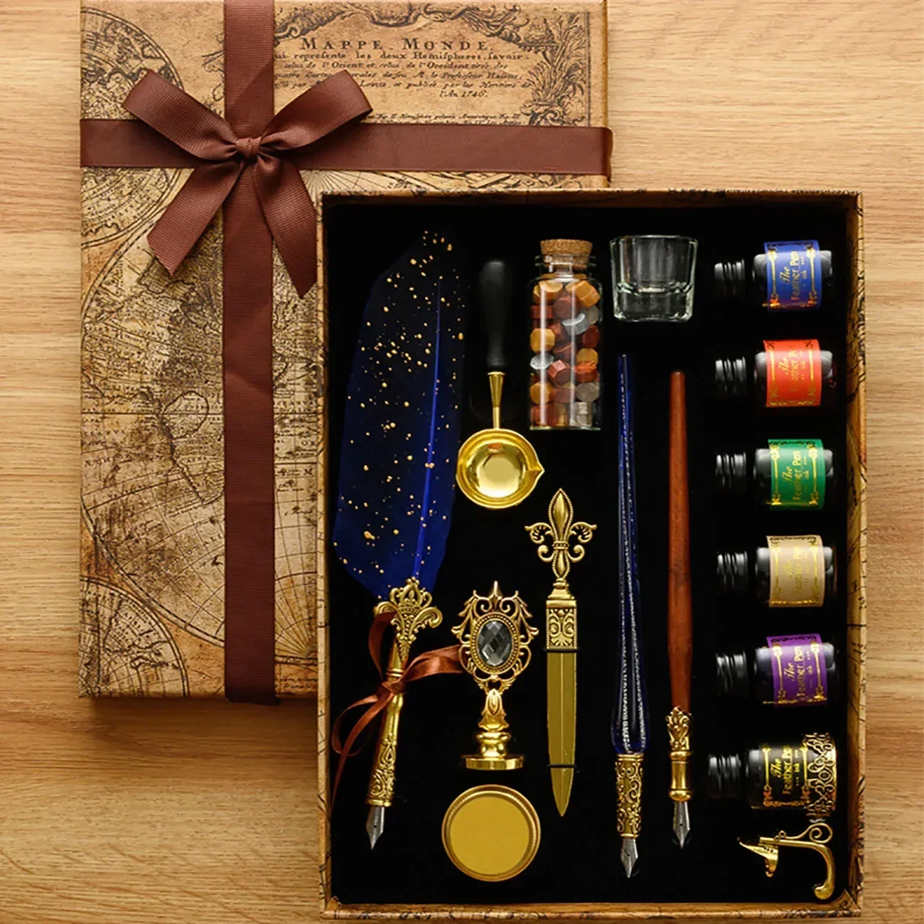 クラシックな書道フェザーペン,ワックスやインクスタンプのセッ - Calligraphy Ink Bottle のレビューと価格