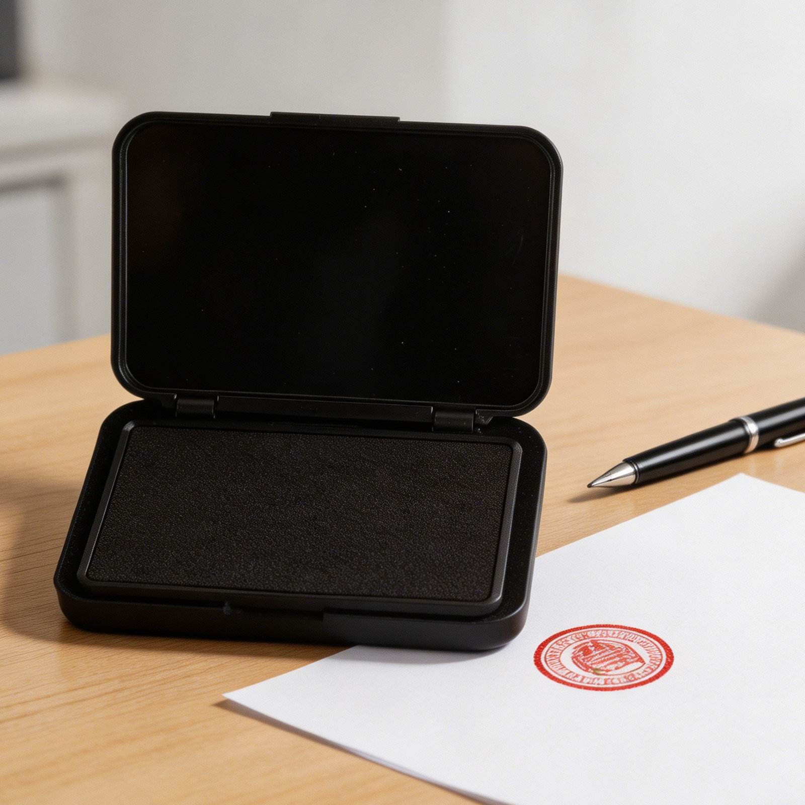 速乾性インクパッド 黒色顔料インク 多用途スタンプパッド オ - Self Inking Stamp のレビューと価格