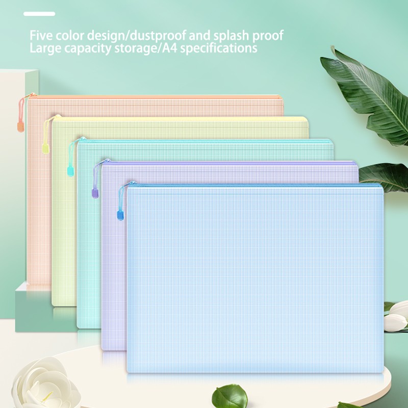 5 個メッシュジッパーポーチドキュメントバッグ防水ジップファ - Portfolio Folder Zip のレビューと価格