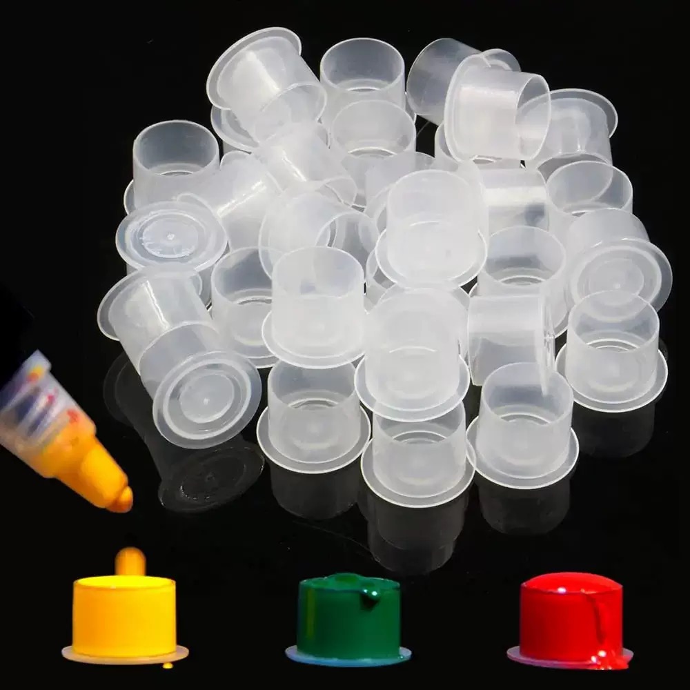 1000/500/100 個プラスチックタトゥーインクカップ - Calligraphy Ink Bottle のレビューと価格
