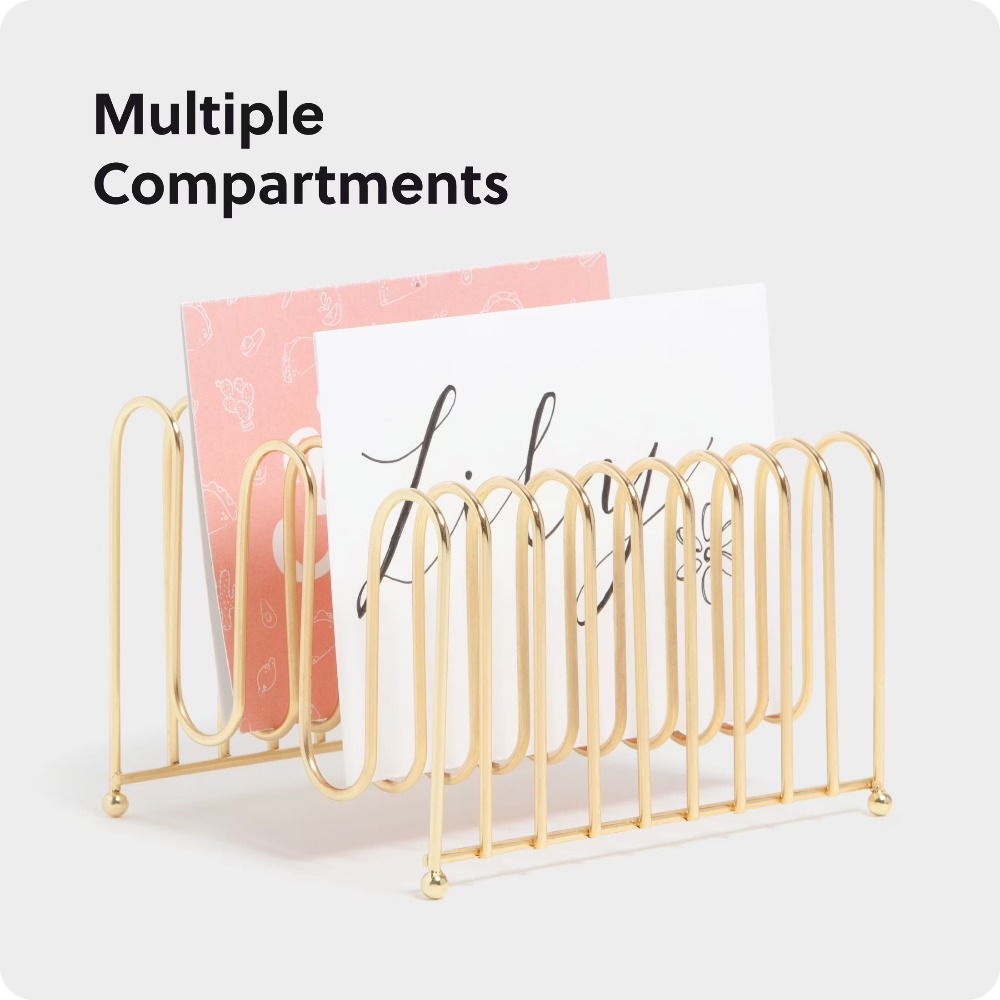 曲がったワイヤーデスクオーガナイザー レターソータートレイ  - Office Stationery And Supply のレビューと価格
