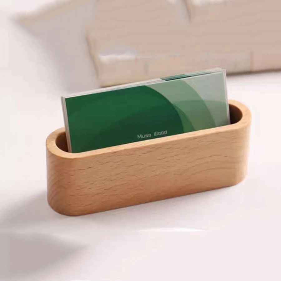 木製名刺ホルダー メモホルダー ディスプレイラック カードホ - Office Stationery Supply Business のレビューと価格
