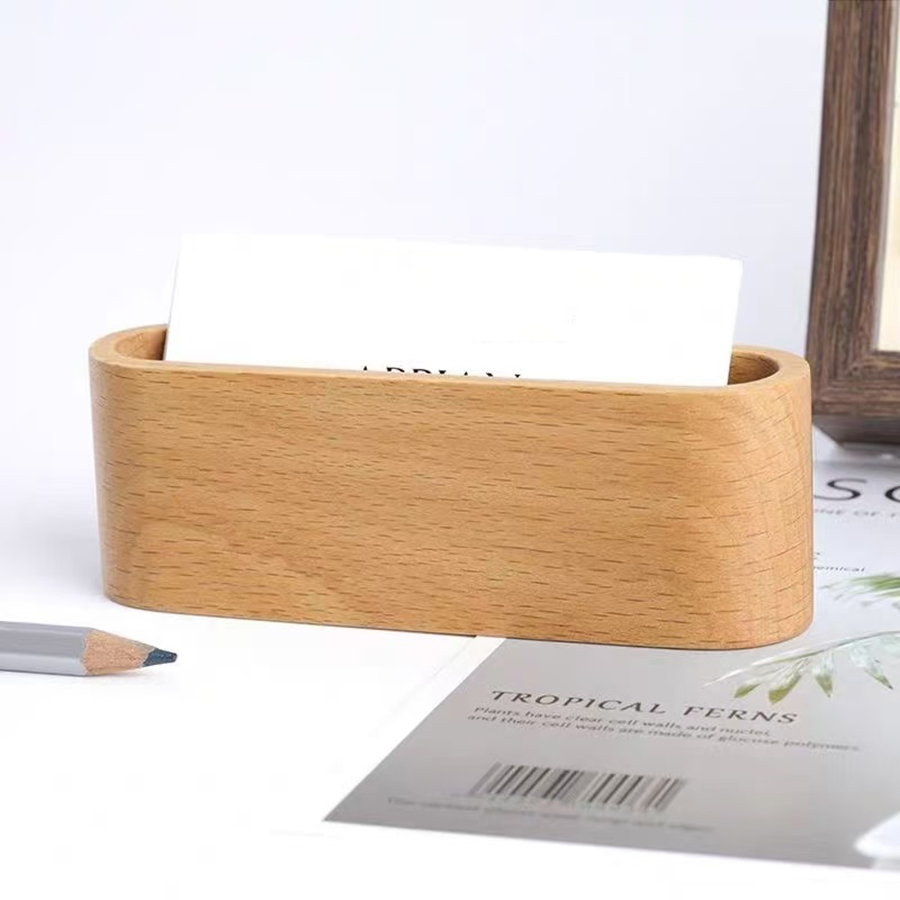 木製名刺ホルダー メモホルダー ディスプレイラック カードホ - Office Stationery Supply Business のレビューと価格