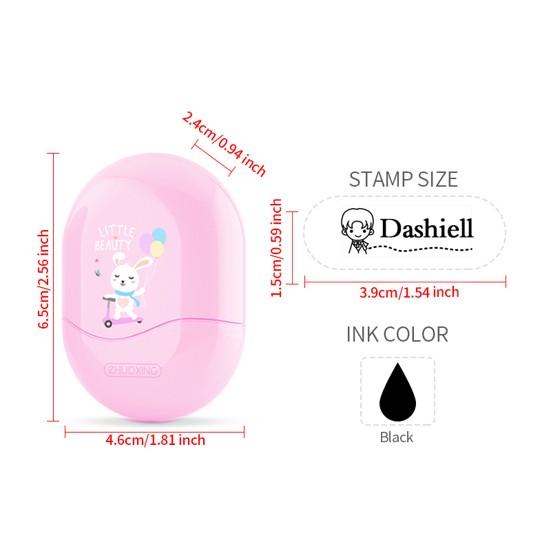 パーソナライズされた学生名スタンプ - 色褪せないインクを使 - Self Inking Stamp のレビューと価格
