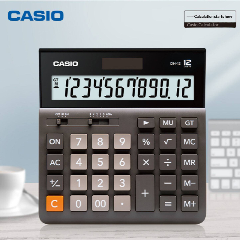 カシオMH-12ビジネスオフィスソーラー大型ボタン電卓（金融 - Office Stationery Supply Business のレビューと価格