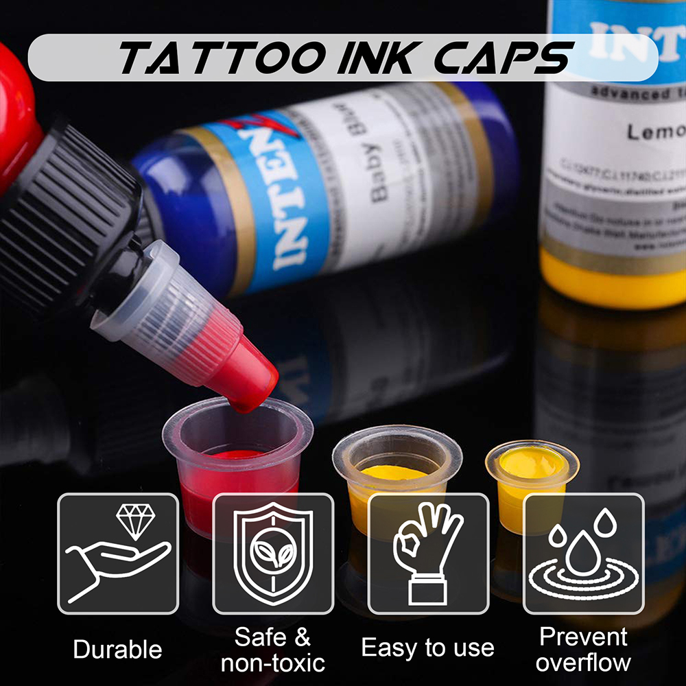 1000/100 個使い捨てタトゥーインクカップ S/M/L - Calligraphy Ink Bottle のレビューと価格