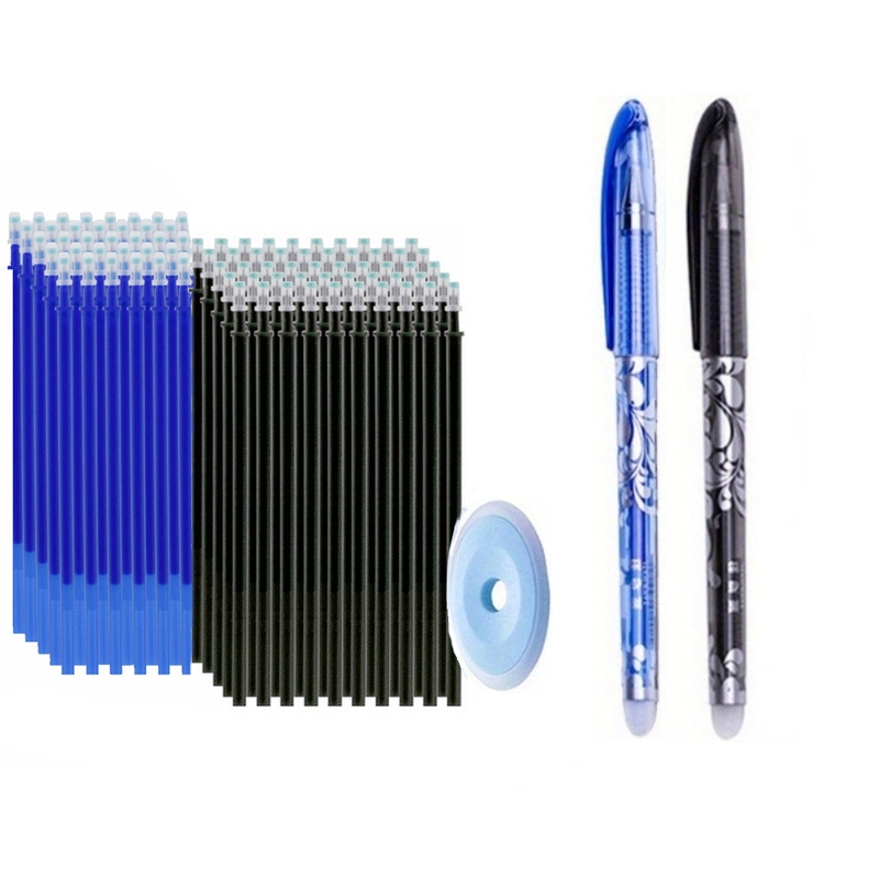 103 ピース/セット黒青インク消去可能なペンリフィルロッド - Gel Ink Pen Set のレビューと価格