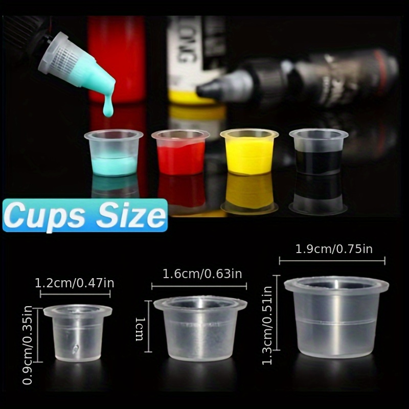 100/1000個入り タトゥー用インクピグメントカップリン - Calligraphy Ink Bottle のレビューと価格