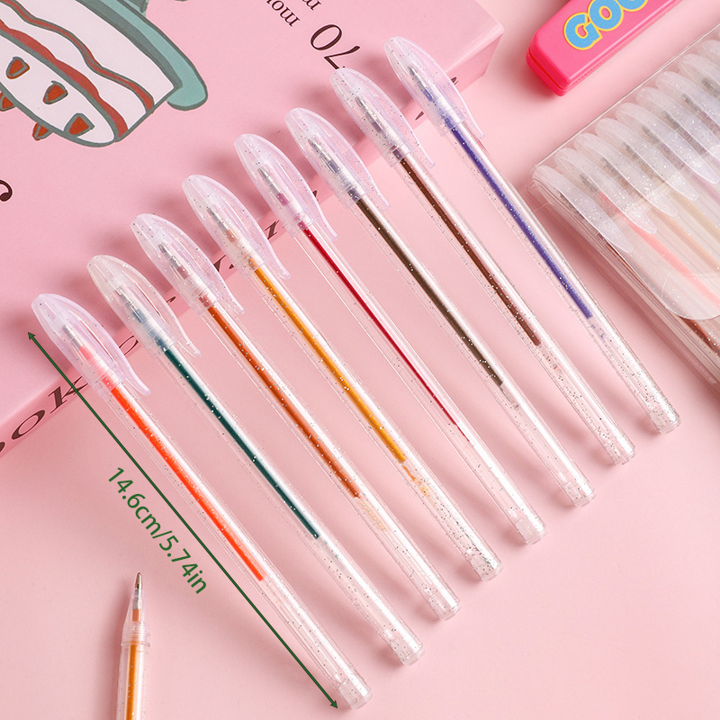 8/12/18本入り特別グリッターゲルペンセット、48色入り - Gel Ink Pen Set のレビューと価格