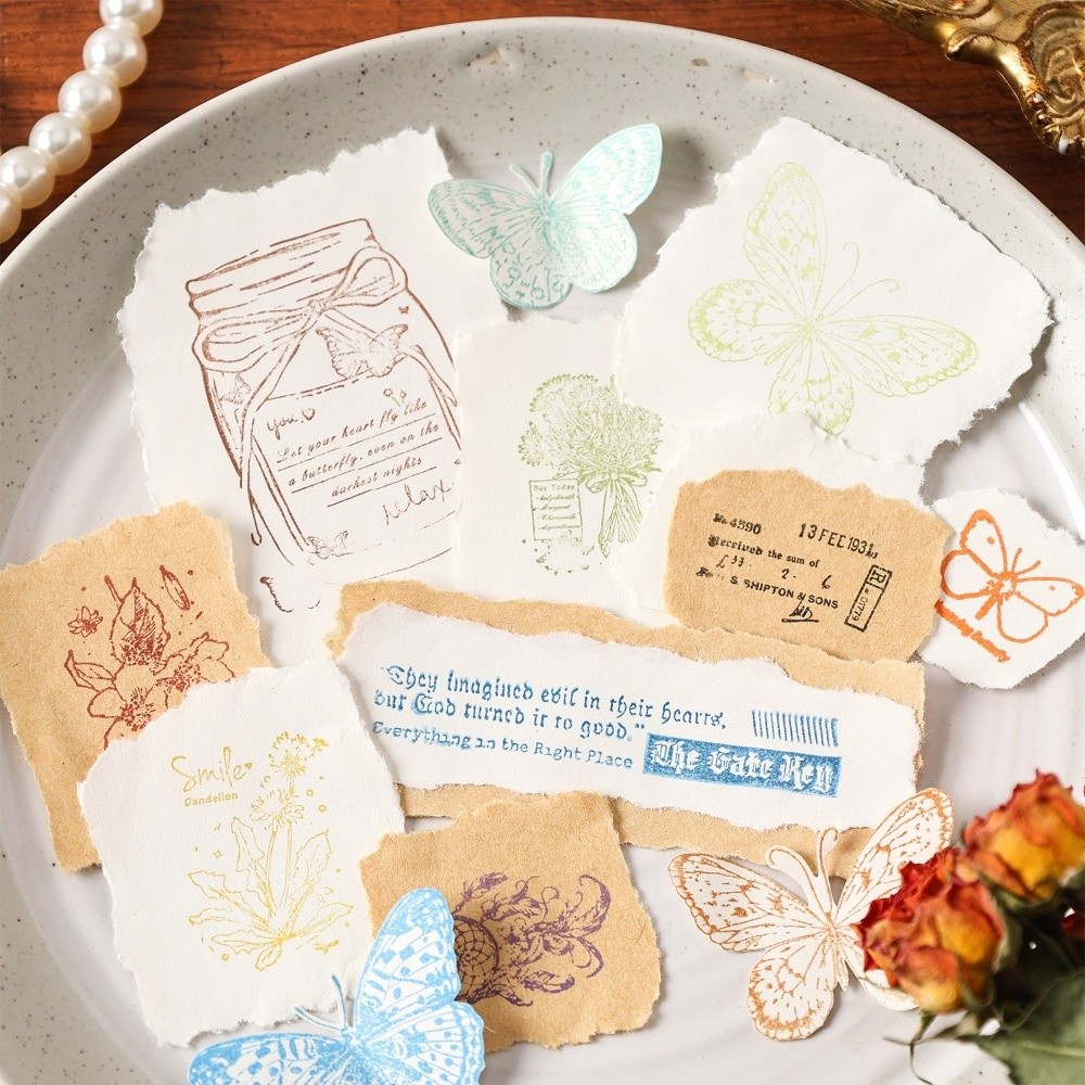 新しいカラフルなヴィンテージインクパッド使いやすいスタンプパ - Self Inking Stamp のレビューと価格