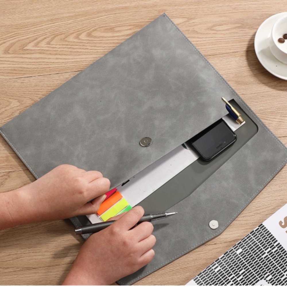 ファイルバッグ PU レザー アーカイブフォルダー 収納封筒 - Office Stationery Supply Business のレビューと価格