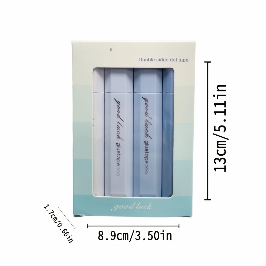 4個/セット 防水接着テープ |   PP素材 |   両面 - Glue Stick Pack のレビューと価格